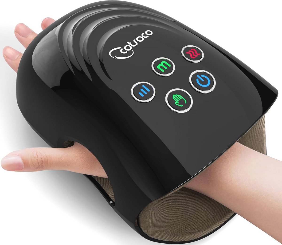 Draadloos handmassageapparaat met compressie en verwarming - Perfect cadeau voor ontspanning
