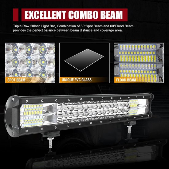 Xinlie 4 Stück 18W LED Arbeitsscheinwerfer Offroad Scheinwerfer 12V/24V