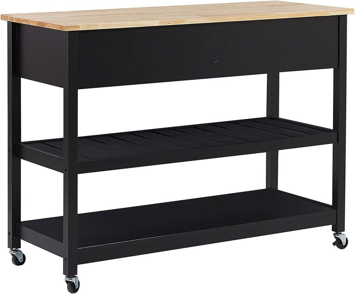 Serveerwagen Hout Massief - Stijlvolle Houten Trolley voor Horeca en Thuis