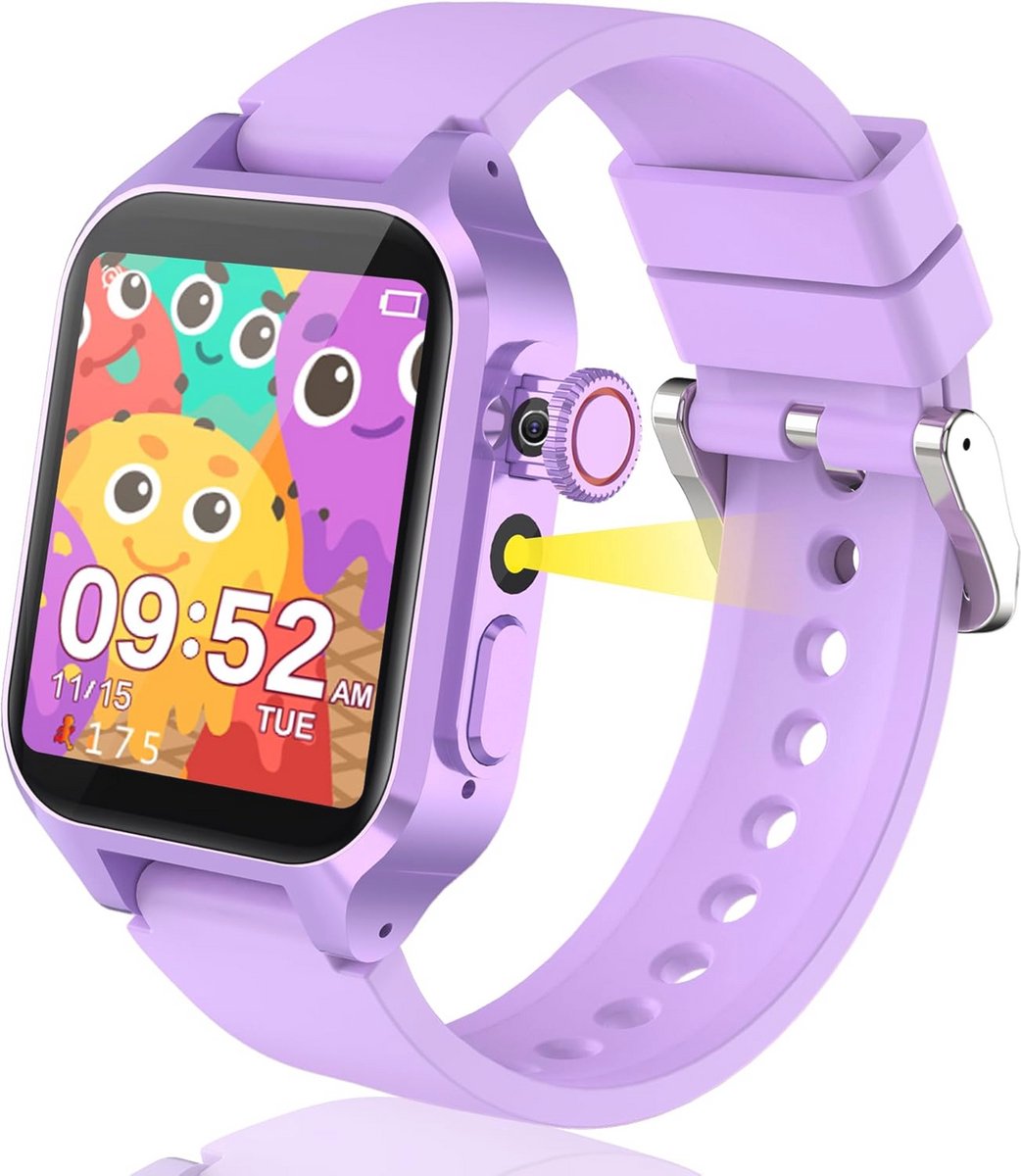Smartwatch voor Kinderen met Stappenteller en Luisterboeken - Ideaal voor Meisjes en Jongens
