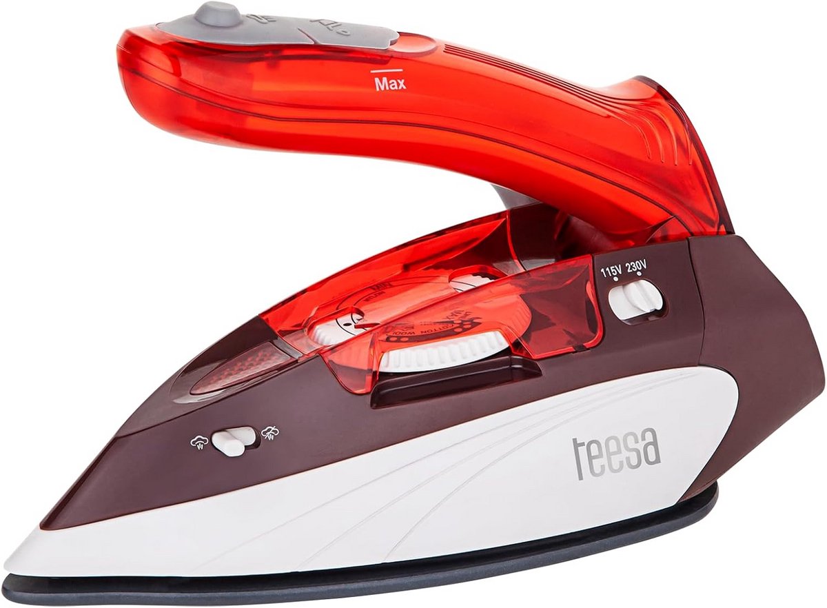 Reisstrijkijzer met Klaphandgreep en Verticaal Strijken - 1100W Compact Iron