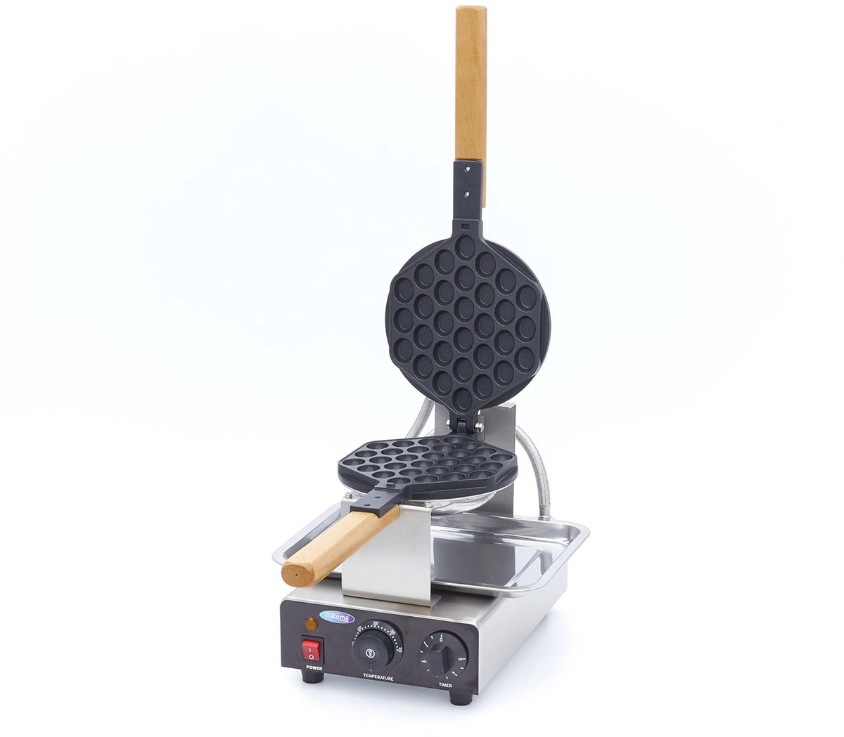 Bubble Waffle Maker - Non-Stick Waffle Iron for Professional Use