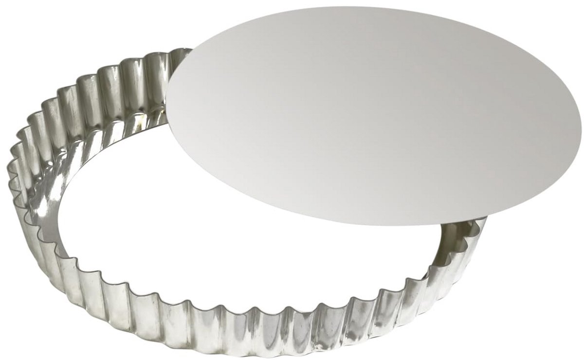 Ronde Taartvorm met Geribbelde Rand en Losse Bodem - 20 cm
