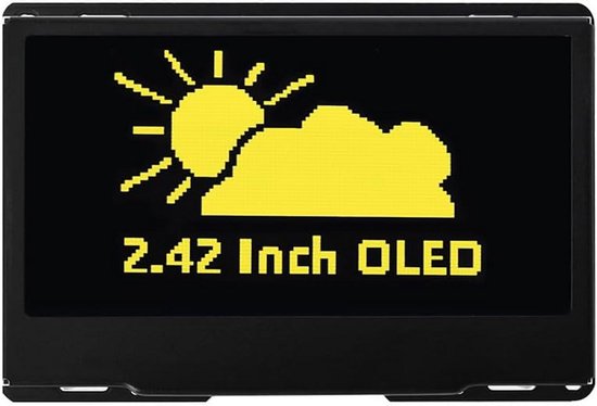 2,4 inch OLED Displaymodule 128x64 SPI/I2C voor Raspberry Pi en Arduino ...