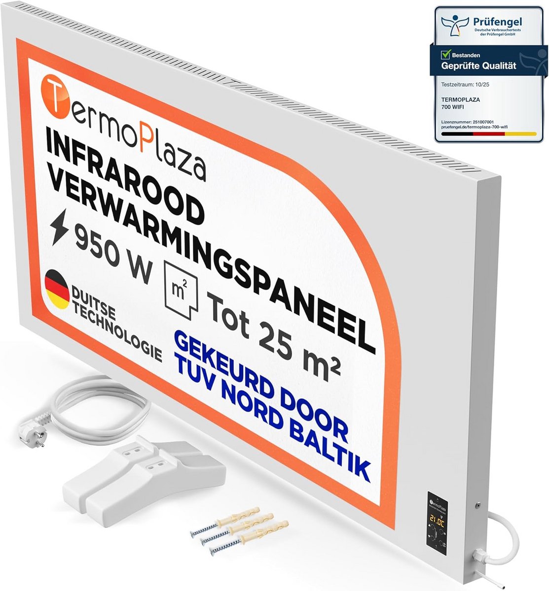 Staande Infrarood Verwarming 950W met Convector - Snelle en Energiezuinige Elektrische Kac