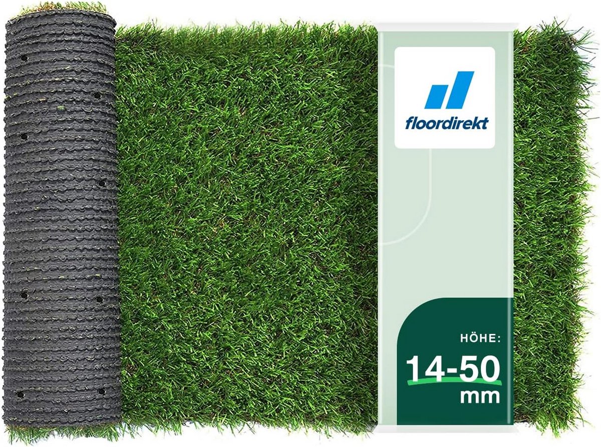 Kunstgras op Rol voor Tuin, Balkon en Terras - Hoogte 40mm - Makkelijk Legbaar Groen Tapijt