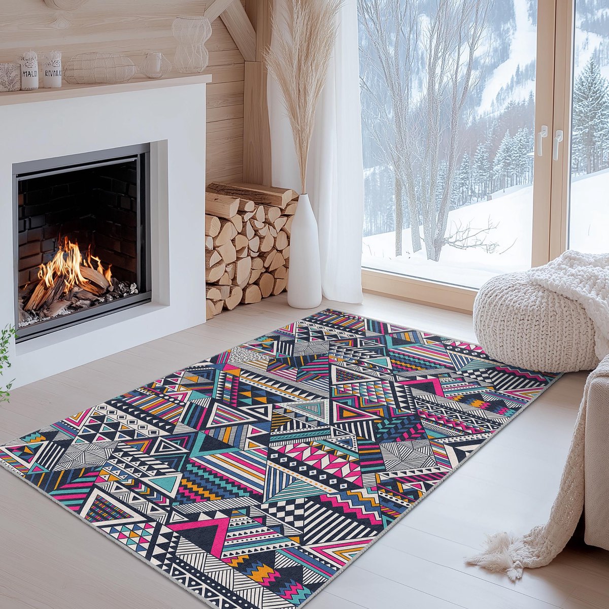 Mila Home - Tapijt Vloerkleed Rechthoek - Wasbaar - Antislip - OEKO-TEX Gecertificeerd - Voor Woonkamer, Slaapkamer, Keuken & Hal -263 1