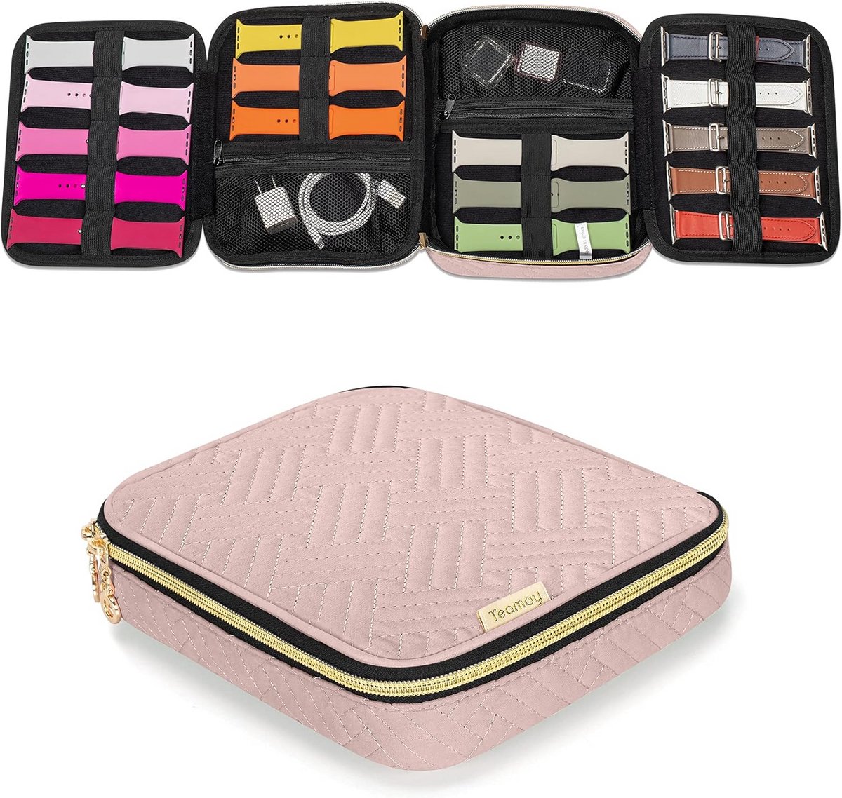 Horlogeband Opbergdoos voor 26 Bandjes - Reis- en Opbergtas voor Horlogearmbanden