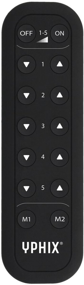 RF Afstandsbediening tbv LED Dimmers CV-5ZD CC-350-5ZD en CC-700-5ZD zwart