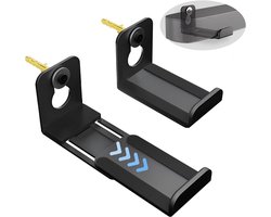Universele muurbeugel voor soundbars | Verstelbare diepte 9,4-16,3 cm | Draagvermogen 17,2 kg | Eenvoudig te installeren onder een tv-beugel, ruimtebesparend ontwerp.