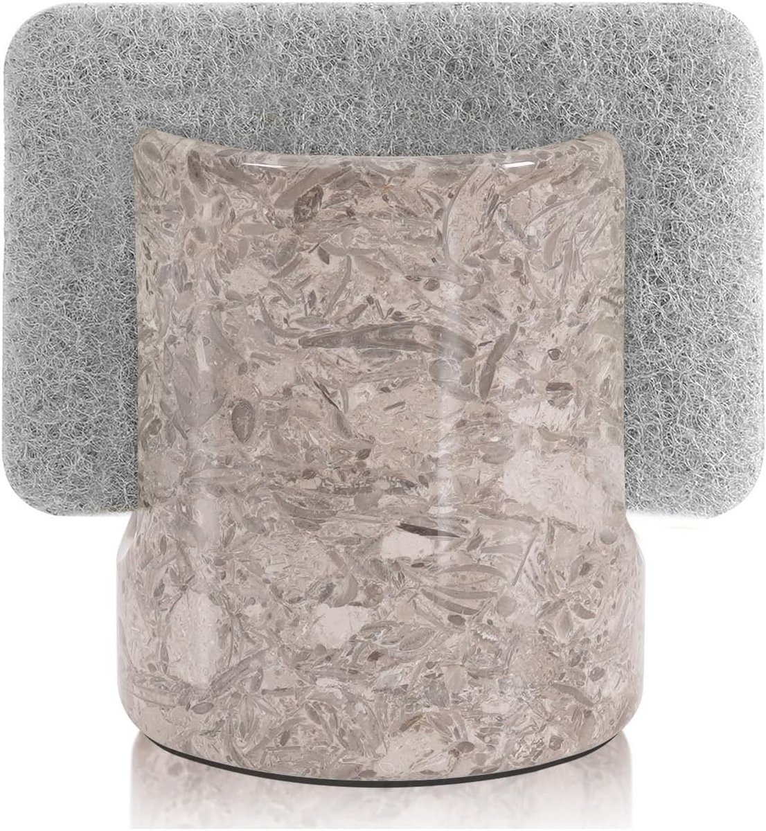 Marmeren Sponshouder Oceanic 8,9 cm - Handgemaakte Keuken Caddy voor Spons en Gootsteen
