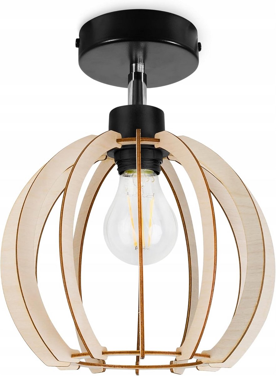 Moderne Industrieel Pendellamp voor Woonkamer, Slaapkamer, Eetkamer en Keuken - Hanglamp van Metaal en Glas - Verstelbare Hoogte