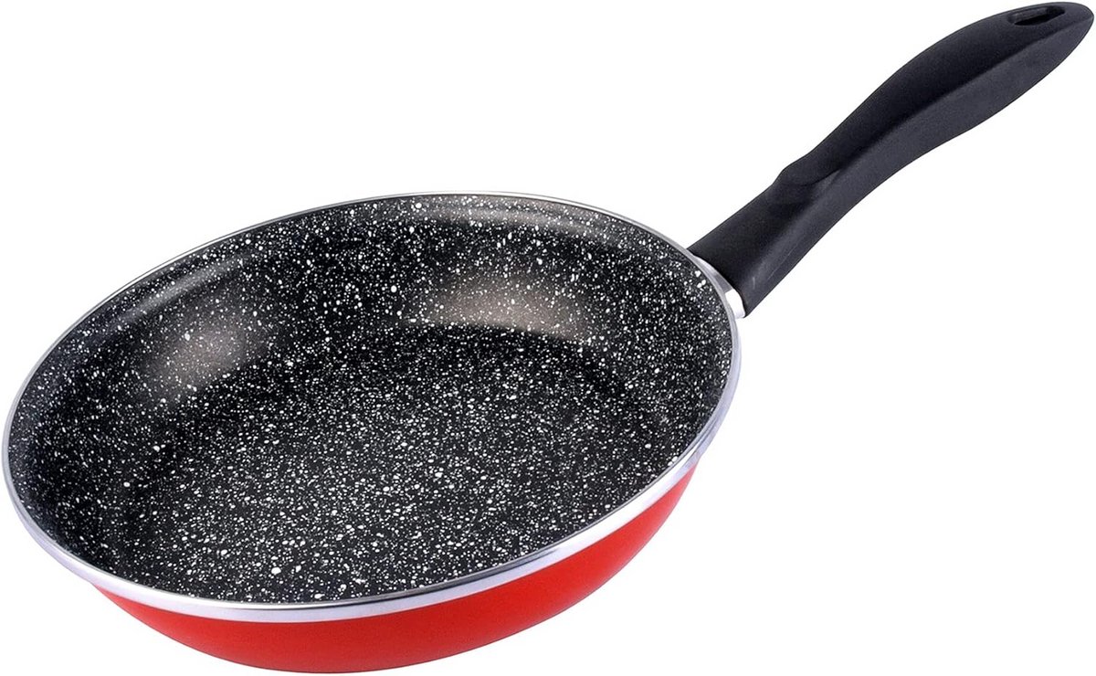 Vette Koekenpan 20 cm - Vitrified Staal - Antiaanbaklaag - Geschikt voor Inductie