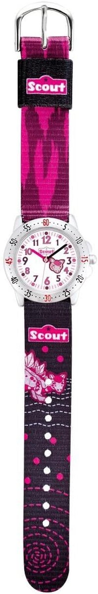 Meisjeshorloge met analoge quartz en textielband