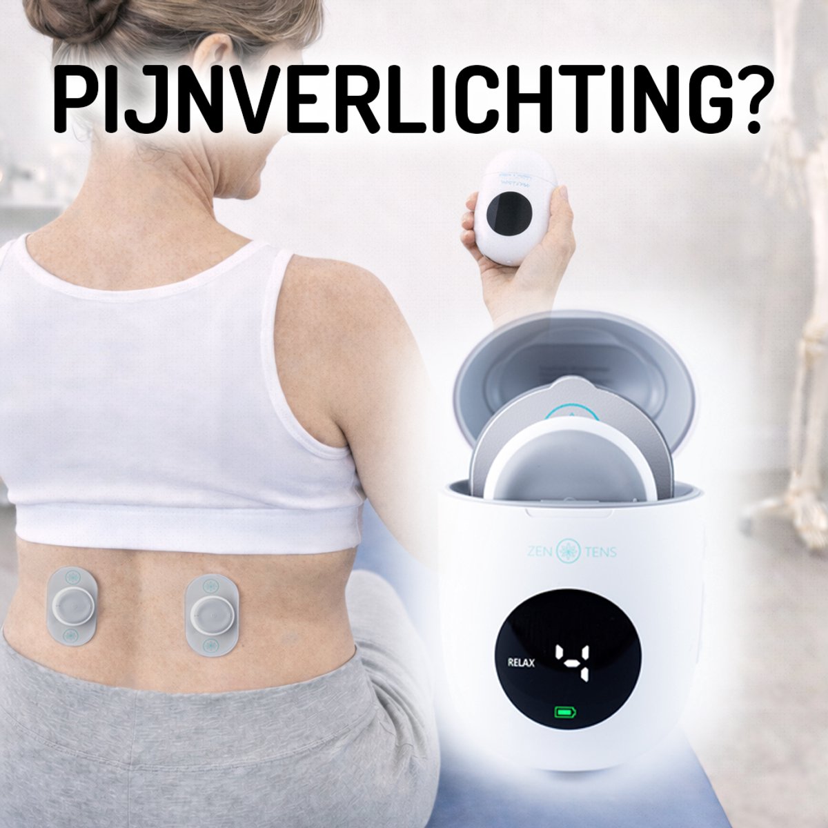 ZenTens Relief Pod Draadloze Massage Apparaat voor