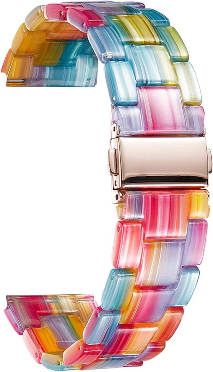 Hars Horlogeband 12mm tot 22mm voor Dames en Heren met Vouwsluiting en Snelsluiting