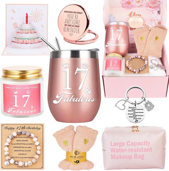 Roségouden 17e Verjaardagsdecoraties Nummer 17 Cirkel Stip Star Slinger Roségouden 17e Verjaardagsdecoraties Nummer 17 Cirkel Stip Star Slinger