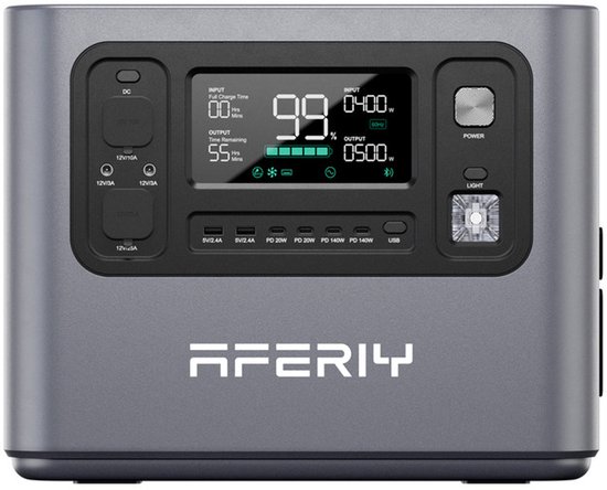 AFERIY Nieuw 2025 Draagbaar Power Station 2800W - 2048Wh LiFePO4 Snelladen in 1,5 uur - 220V-240V - UPS - Uitbreidbaar tot 10,24 kWh
