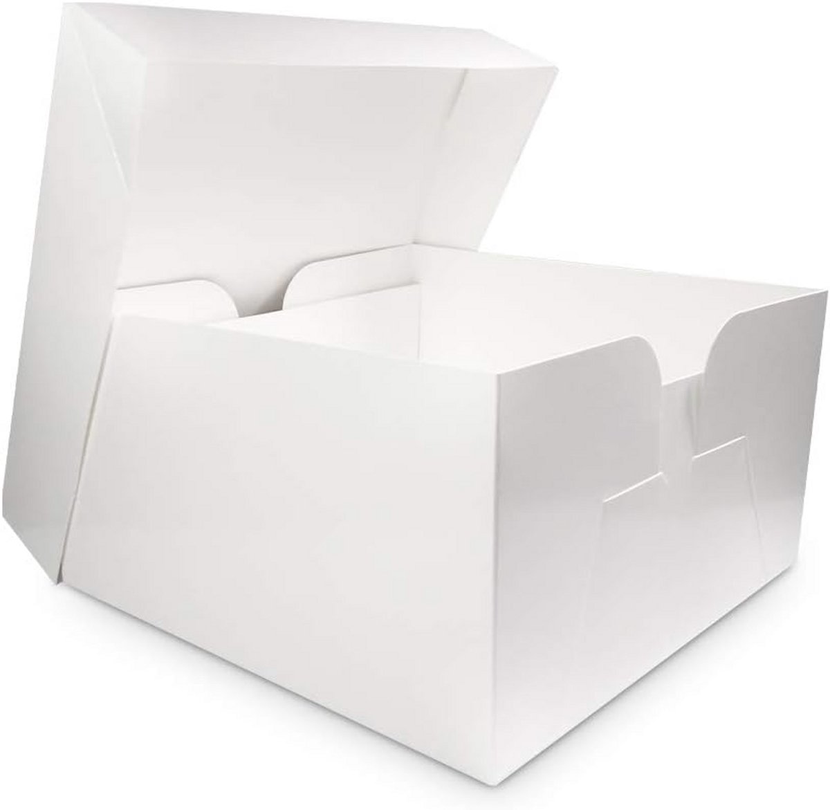 Set van 10 witte taartdozen - 30,5 cm voor het vervoeren van taarten