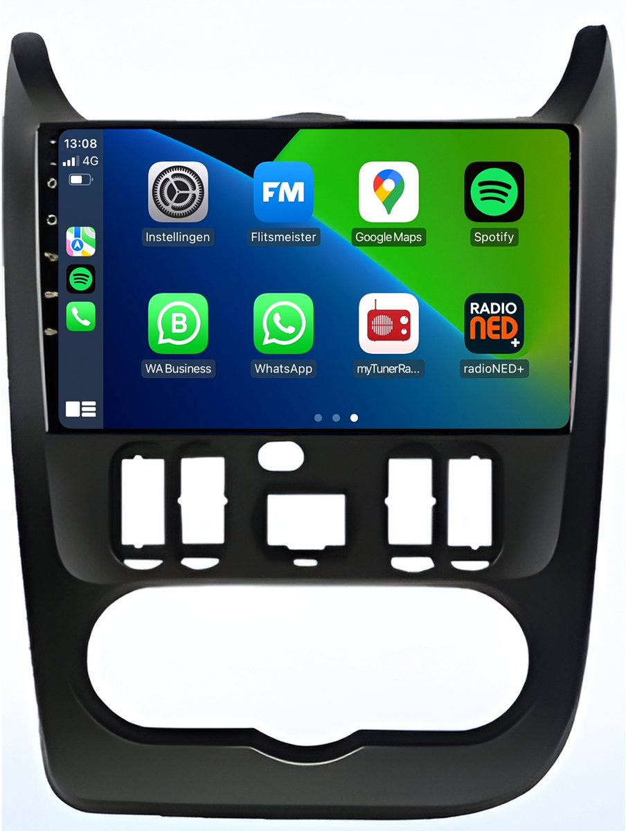 CarPlay autoradio geschikt voor Dacia Logan | 2010 t/m 2013 | Android 13 | Draadloos Apple CarPlay & Android Auto | 2GB + 32GB | 8-Core processor | Davilon | 2025 model | 2010 2011 2012 2013 | Bluetooth & Wifi