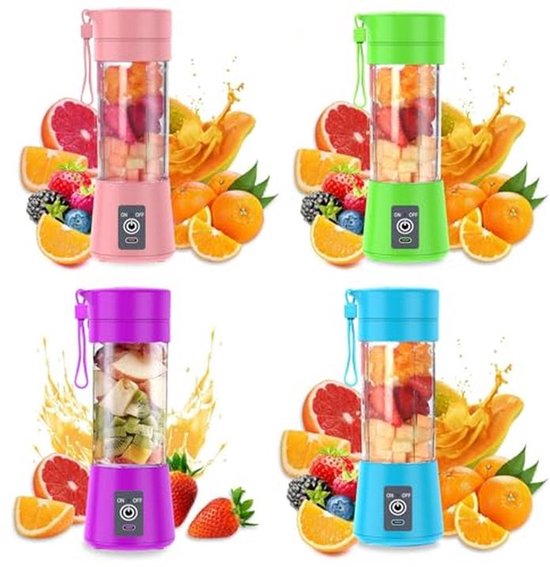 Draagbare Elektrische Juicer met USB, 400 ml - Perfect voor Smoothies, Milkshakes en Sap — afbeelding 3