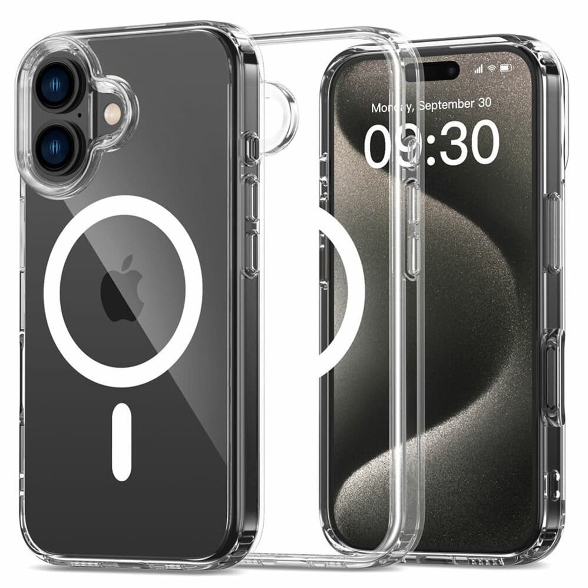 Casify Doorzichtig Hoesje geschikt voor MagSafe iPhone 16 Plus Hoesje - Transparant