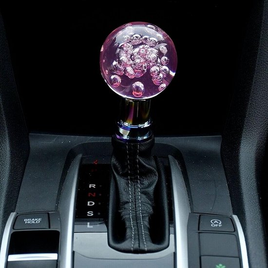 Handmatige Versnellingspook Knop Roze Kristallen Bubble met Schroefdraadadapters van Merkloos — afbeelding 4