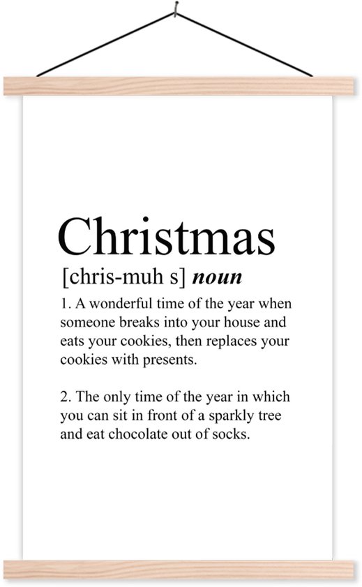 Affiche scolaire - Noël - Citation - Dictionnaire - 60x90 cm - Lattes vierges