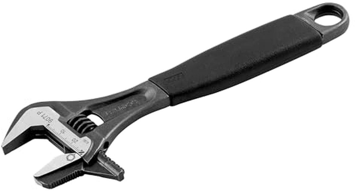 Verstelbare Pijpsleutel 30 cm met Ergo Handvat - Zwart