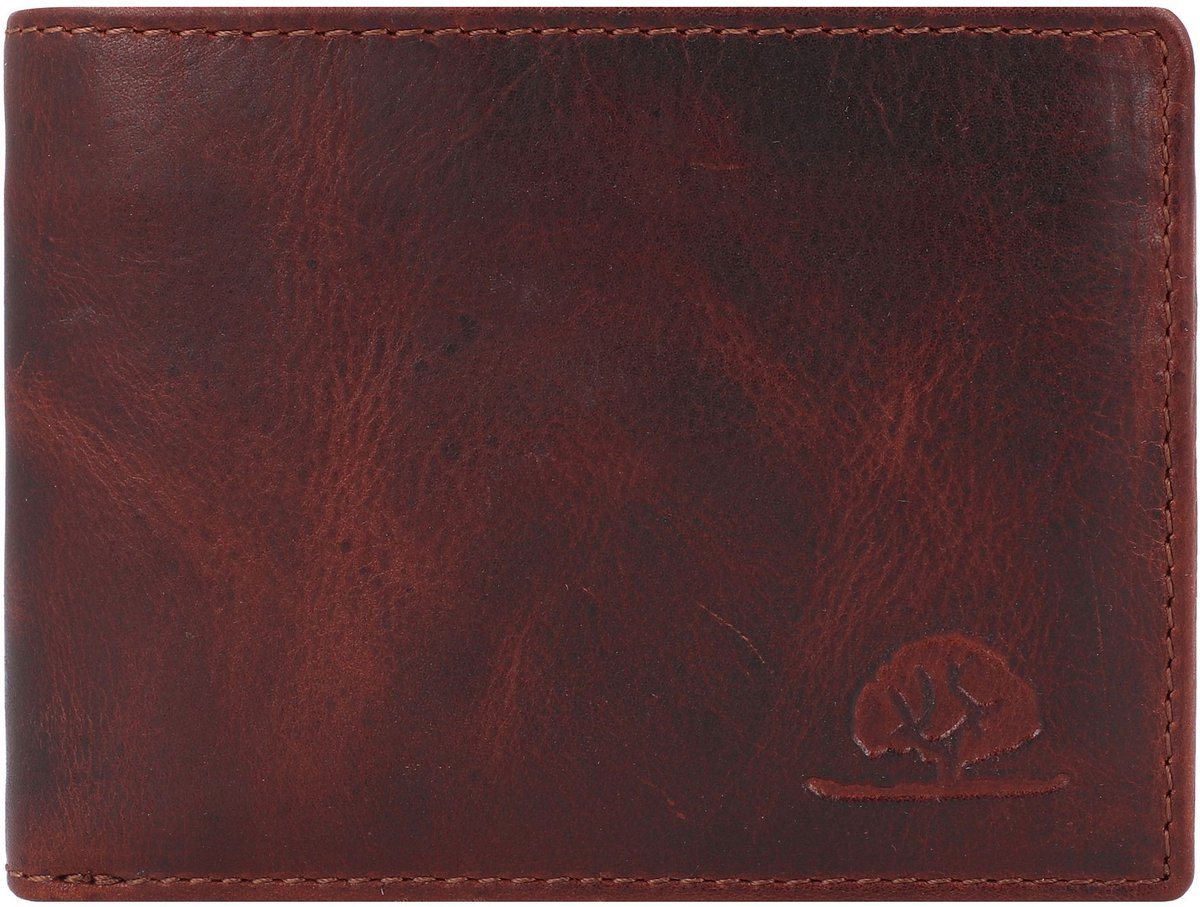 Lederen Compacte Portemonnee RFID | Rugged