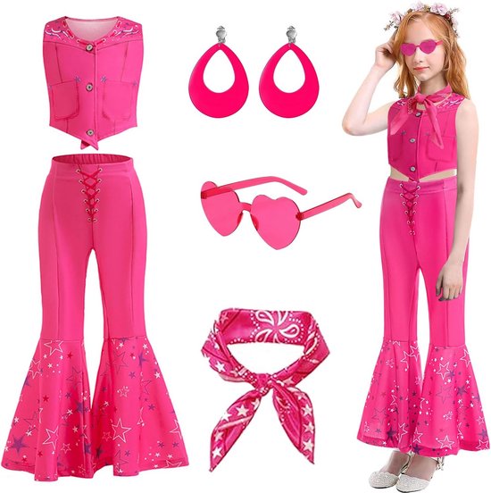 Cowgirl Kostuum Meisjes Kinderen Hippie Disco Party Outfit Jaren 70 80 cowgirl-kostuum-meisjes-kinderen-hippie-disco-party-outfit-jaren-70-80