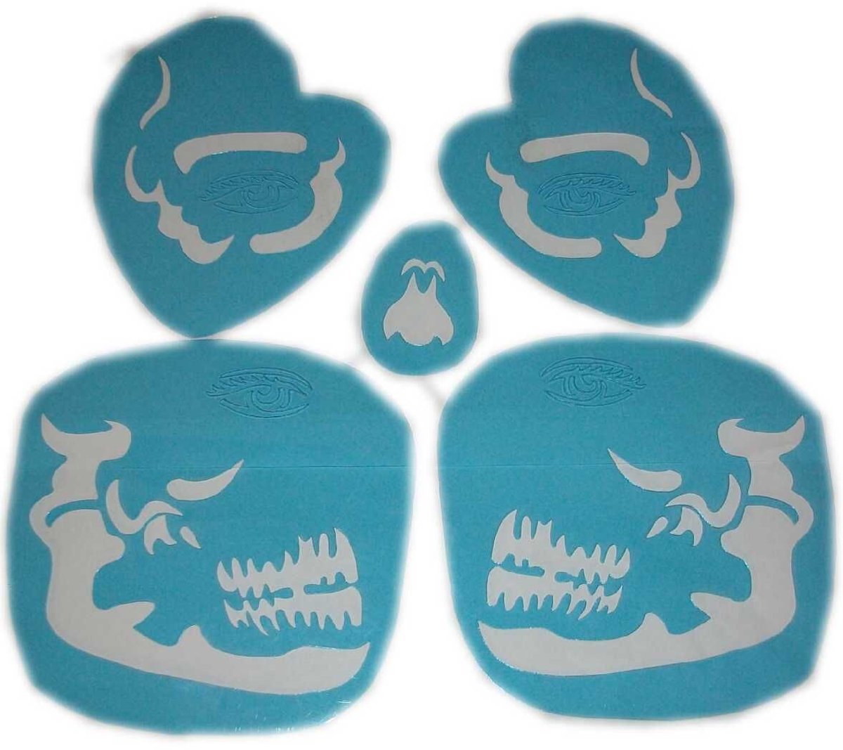Schmink sjabloon  Aqua Face & Body paint sjabloon Doodshoofd / Skull