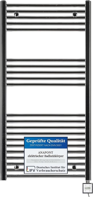 ONSEN Elektrische Badkamerradiator 750 Watt | Wit (RAL 9003) online bestellen