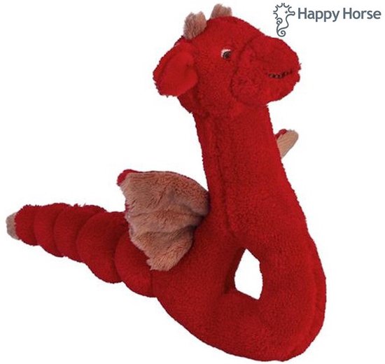 Happy Horse Draak Tine Rammelaar - Rood - Baby cadeau van Happy Horse — afbeelding 2