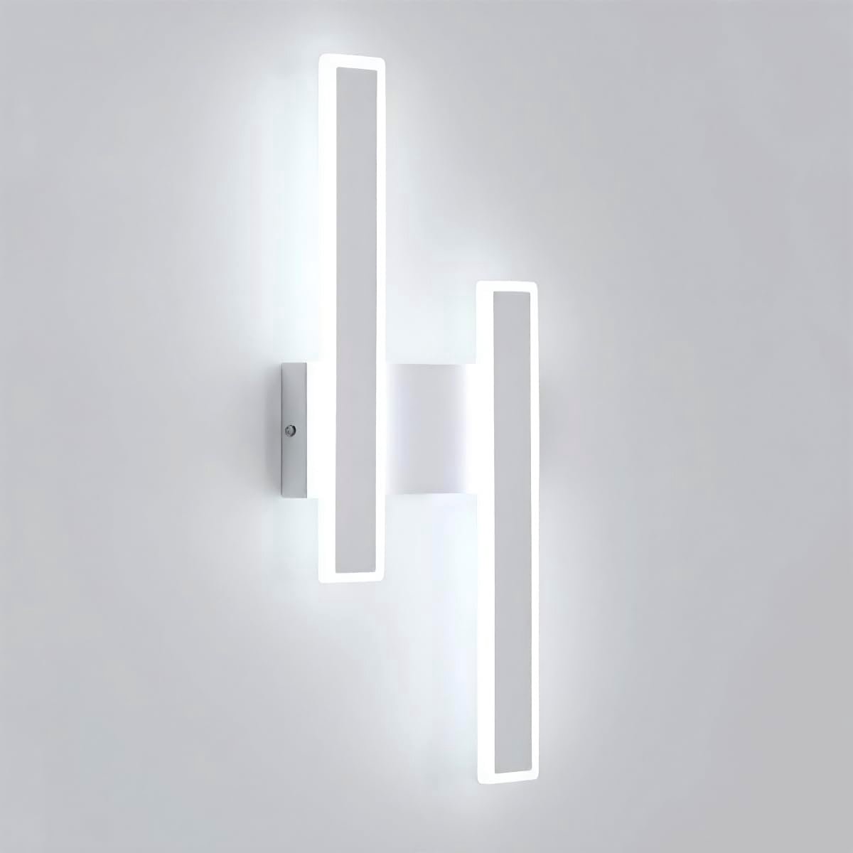 Moderne LED Wandlamp Lang Rechthoekig 32W Koudwit Aluminium en Acryl