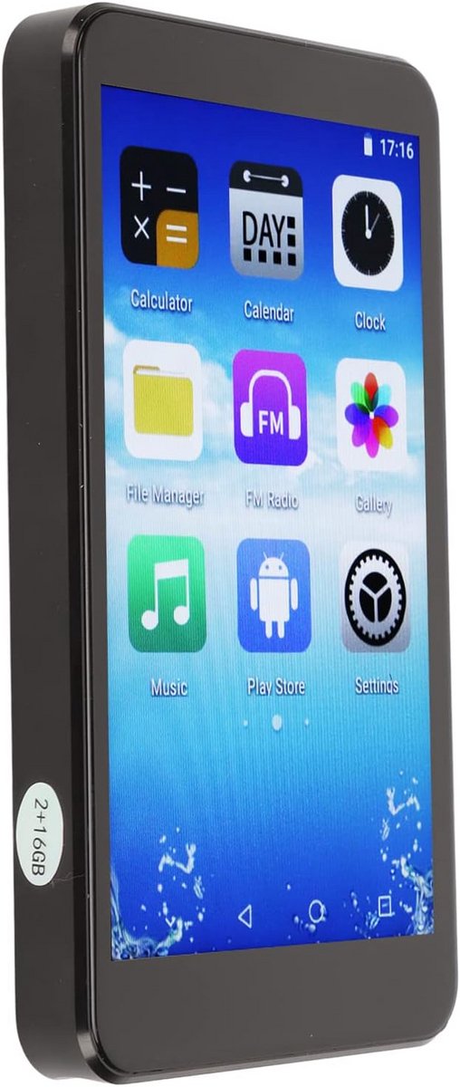 Draagbare MP3/MP4 Speler met WiFi en Bluetooth, 3.8 Inch Touchscreen en Ingebouwde Speaker