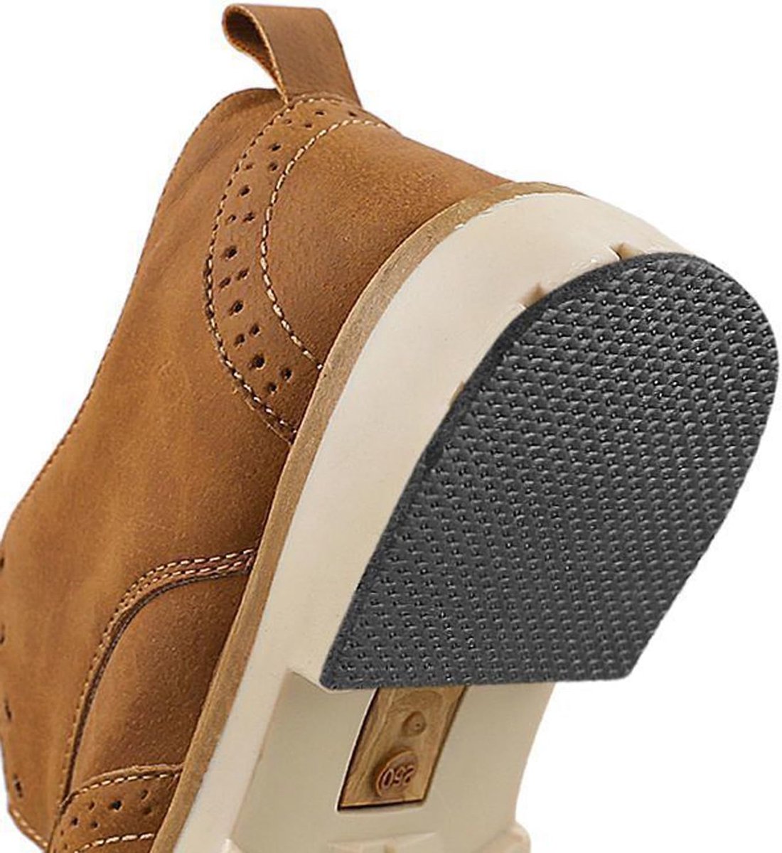 Yosoo Health Gear Rubberen zool hielspaarders, klassieke schoenreparatieset, doe-het-zelf stick-on hakken, antislip schoenzolen, schoenreparatiepads, vervanging voor laarszool, reparatie-accessoires