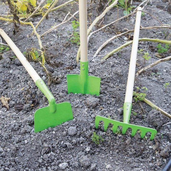 Kinder tuinschep met lange steel voor kleine tuinmannen — afbeelding 3