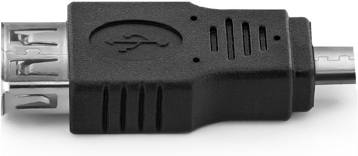 Mini USB B Stekker naar USB A Bus Adapter - USB 2.0 Hoge Snelheid