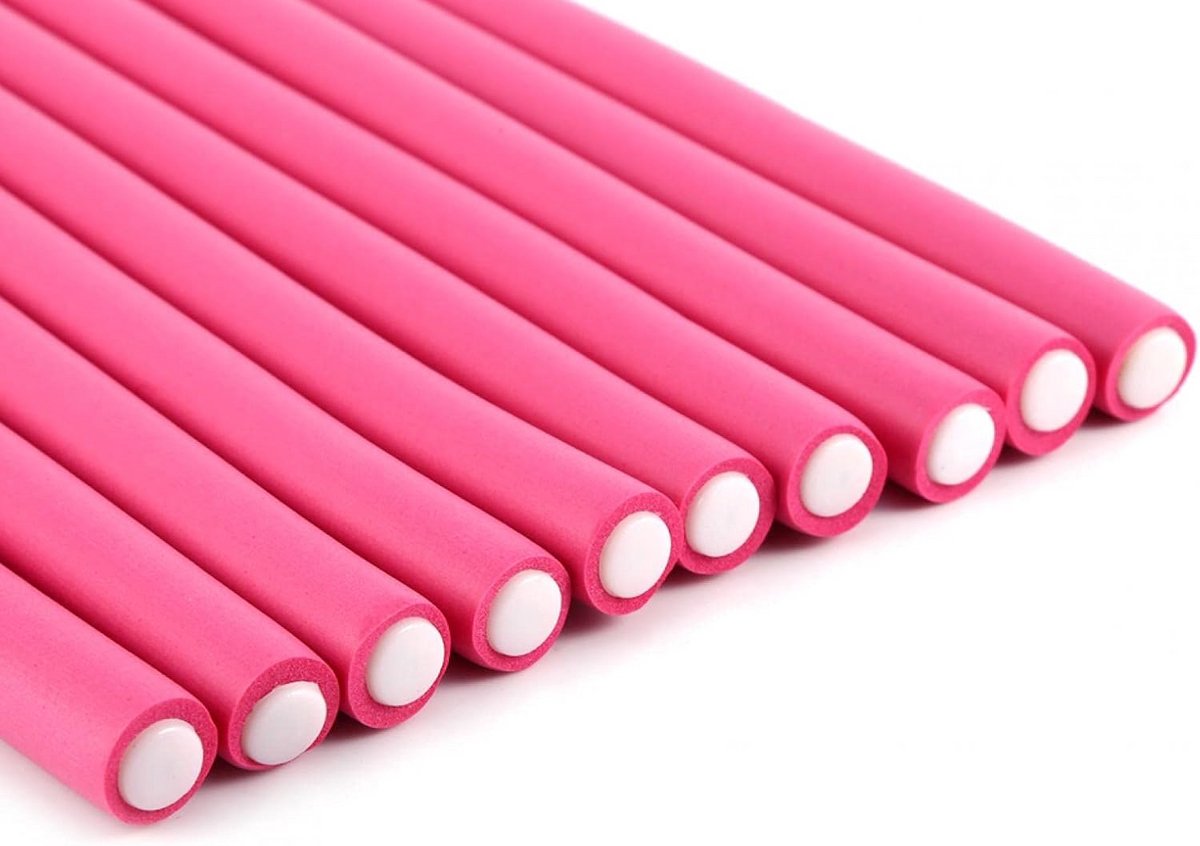 10 Stuks Zachte Schuimrubberen Haarrollers voor Natuurlijke Krullen