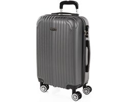 Merkloos Harde Cabinekoffer 55 cm Lichtgewicht ABS Handbagage Koffer met Slot
