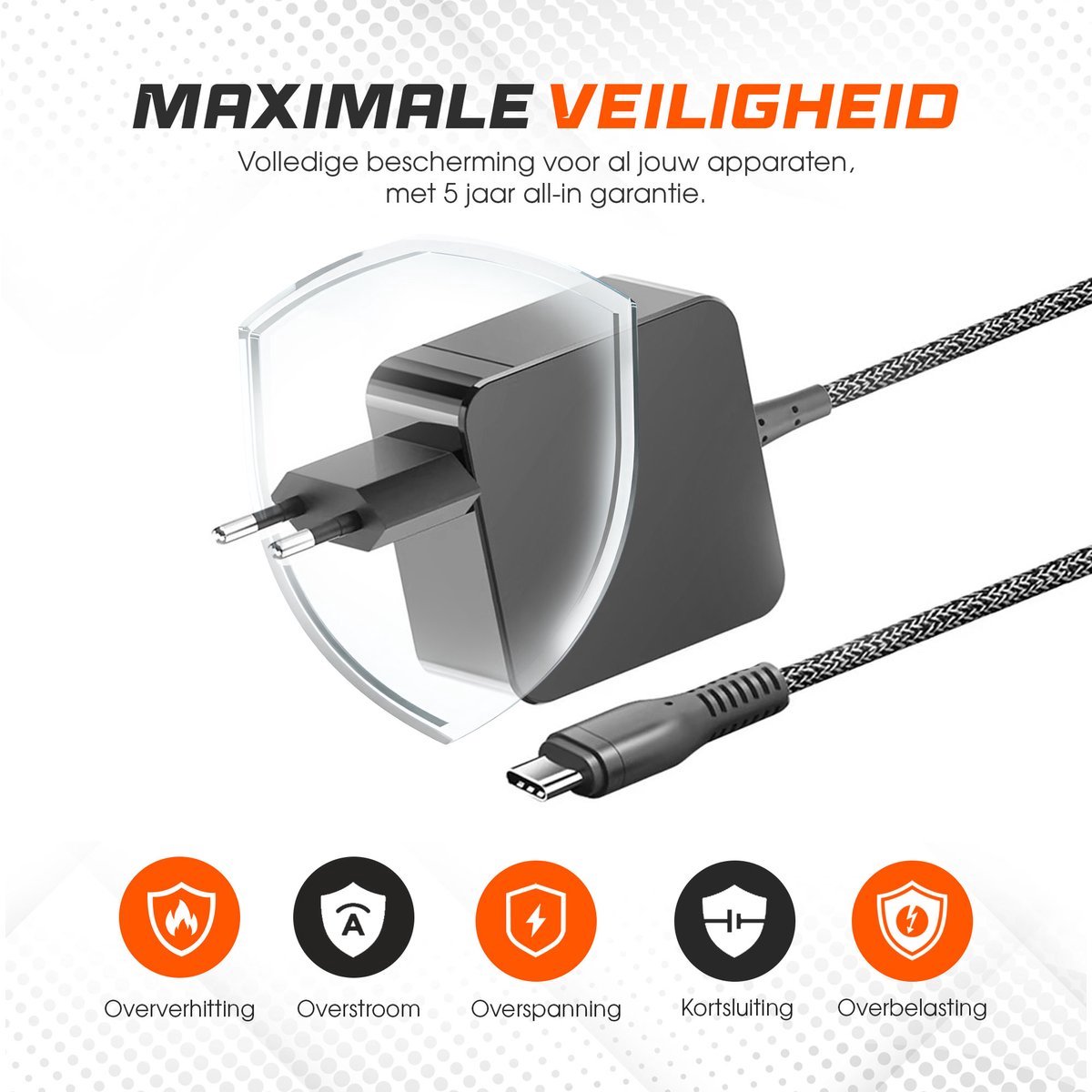 65W USB-C Laptop oplader voor ASUS VivoBook – Alle modellen vanaf 2018 – Kabel + Adapter — cadeau in Cadeau-ideeën - foto 4