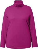 Ulla Popken - Dames - Shirt col slim lange mouwen - Bes - Maat 46+