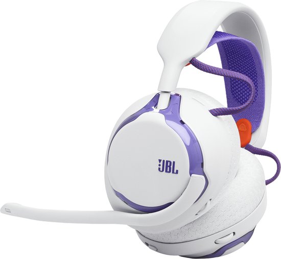 JBL Quantum 650 - Draadloze Gaming & Multitask Headset - 2.4 GHz & Bluetooth - Lage Latency - 50 Uur Batterij - JBL Quantum Engine Software - Over-ear - Wit