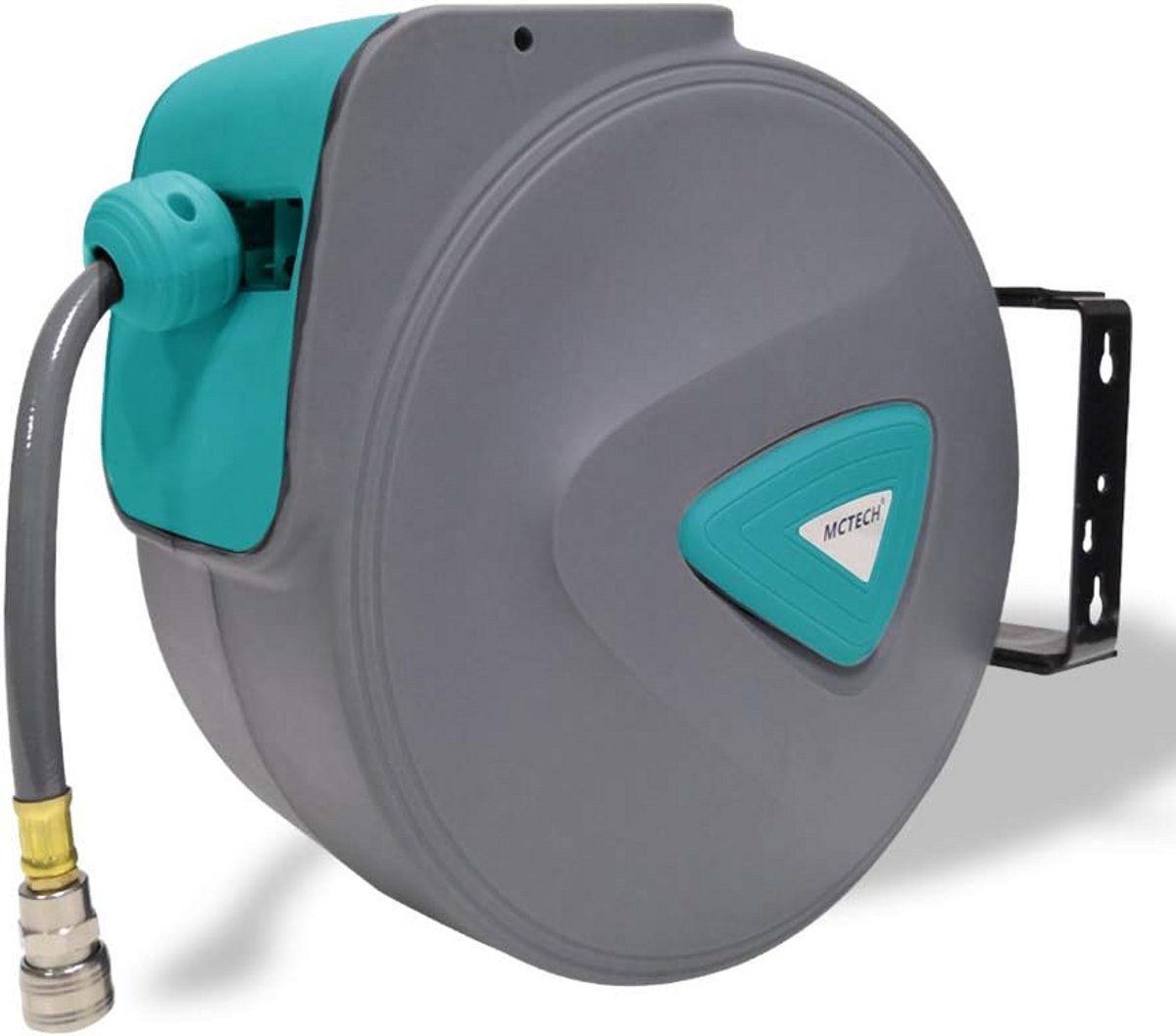 Automatische Persluchtslanghaspel met 1/4 Inch Aansluiting - Wandmontage Draaibaar