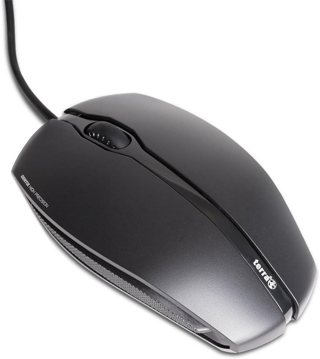 Ergonomische USB Optische Muis - 1000 DPI - Bedraad - Zwart