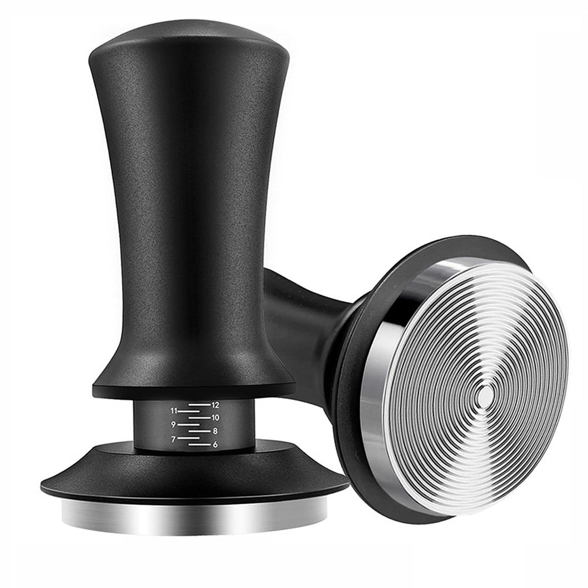 Unyqoos® Verstelbare espresso stamper met siliconen mat voor perfecte koffie-extractie