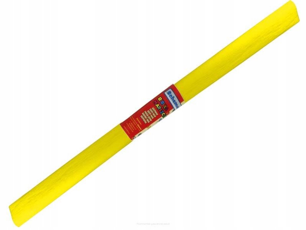 Gele Kreukel Papier 200x50cm - 1 Stuk voor Knutselen