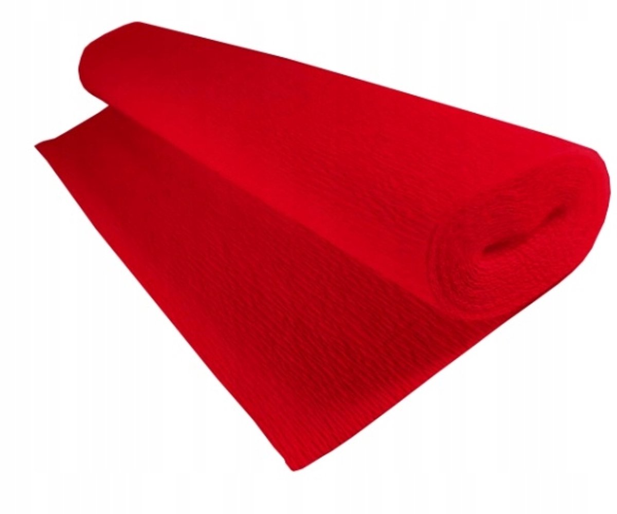 Rood Kreppapier 200x50cm - Decoratie & Knutselen
