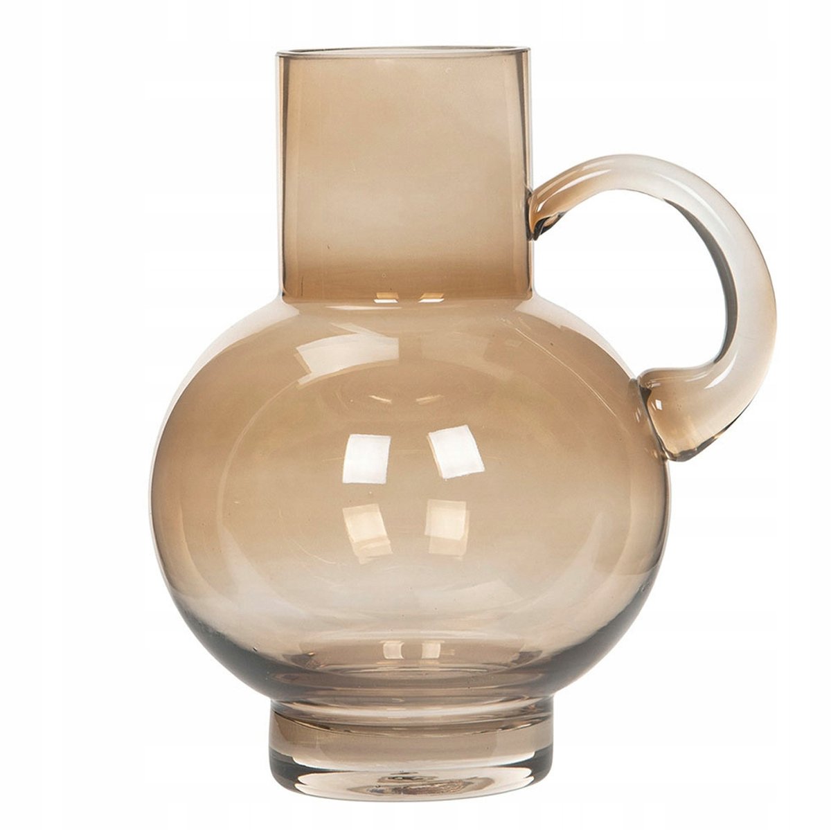 Embelia Vaas - Bruine Glazen Karaf, 21cm Hoog